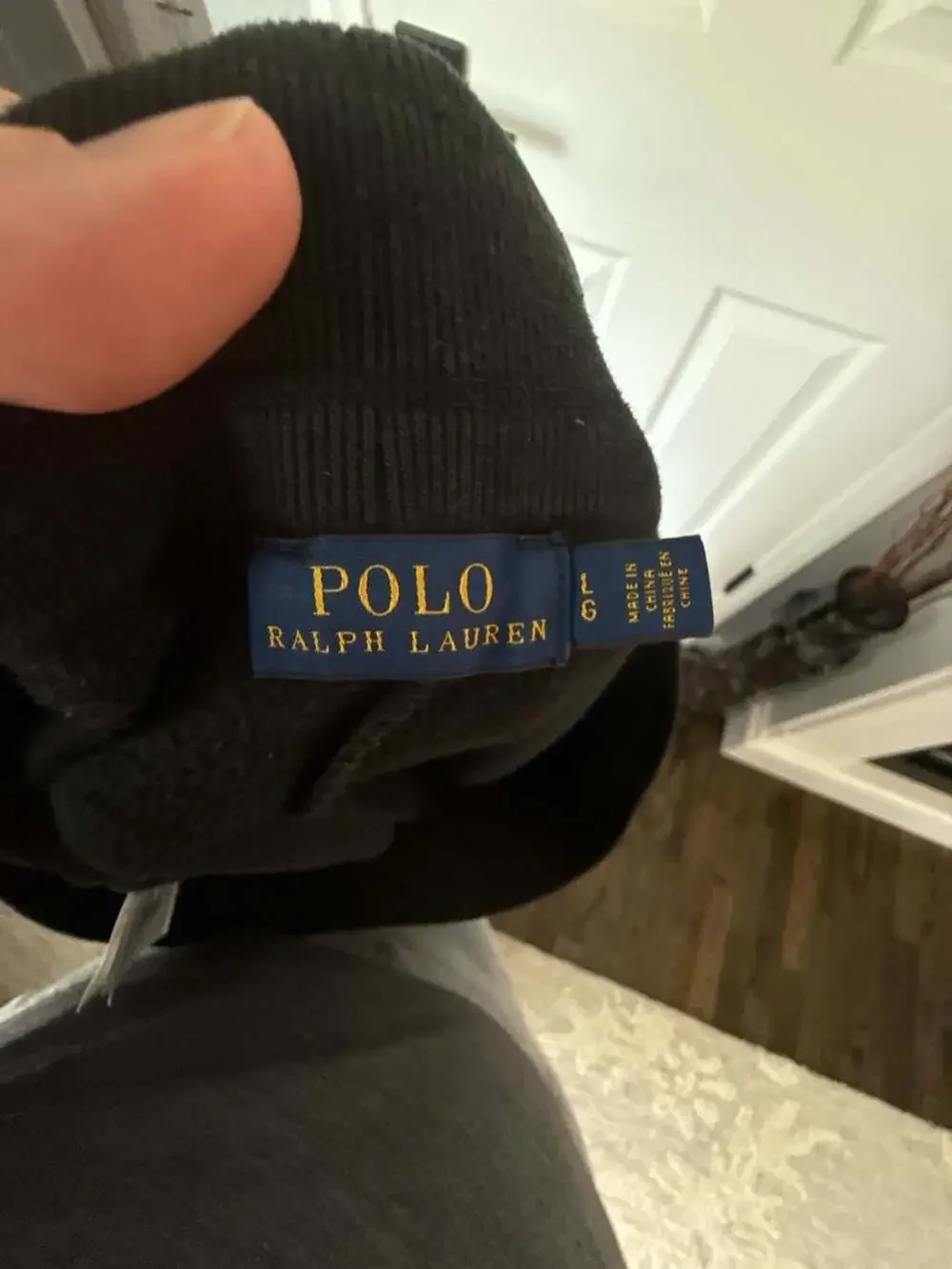 Polo Ralph Lauren Black Cotton Fleece Jogger Sweatpants